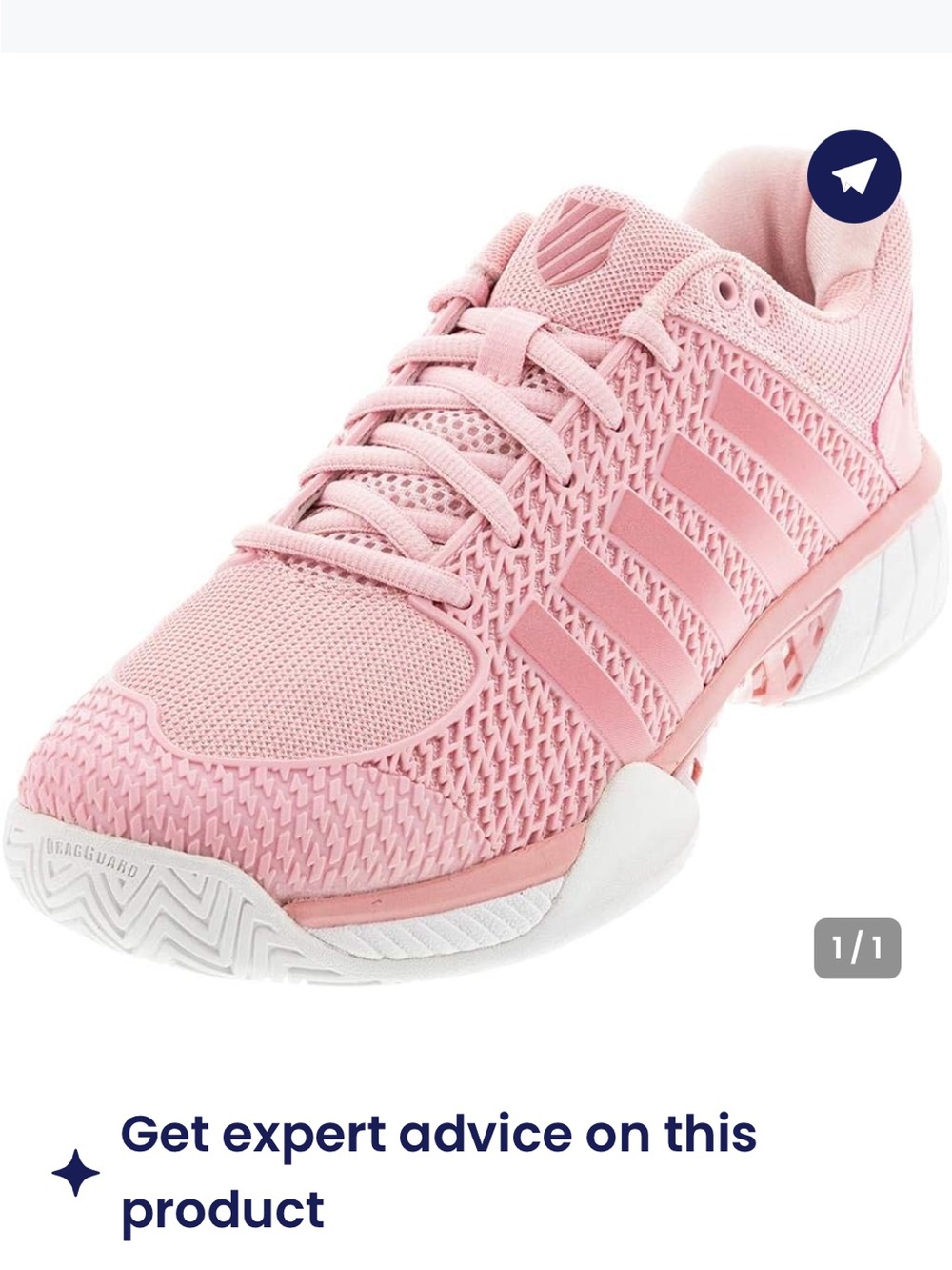 Pink Performance Mesh Trainer